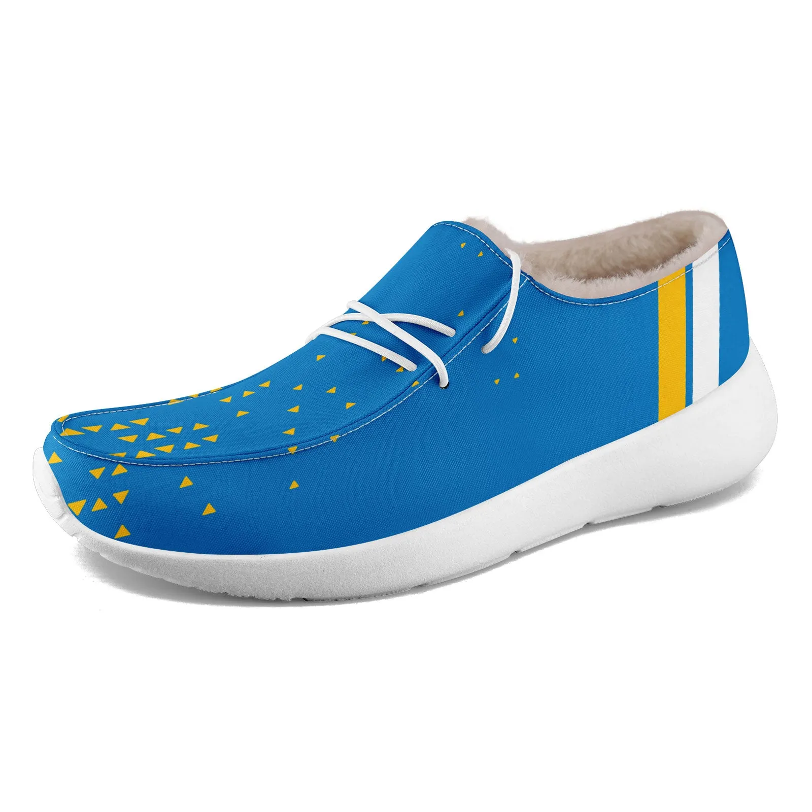 Custom Blue Yellow Los Angeles Shoes Personalized Sneaker FN042-D020279-22