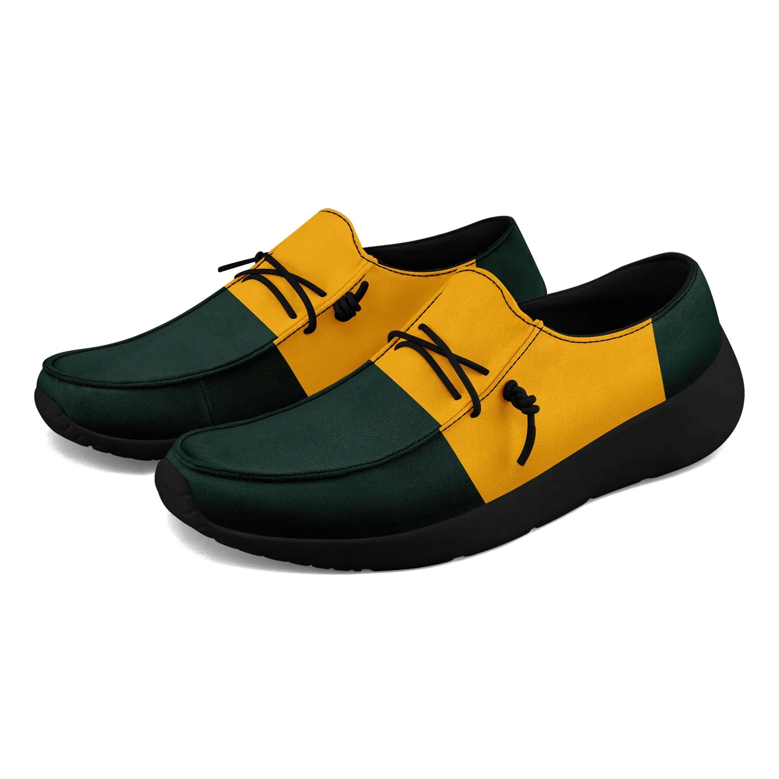 Custom Green Bay Green Yellow Shoes Personalized Sneaker FN018-D020278-13