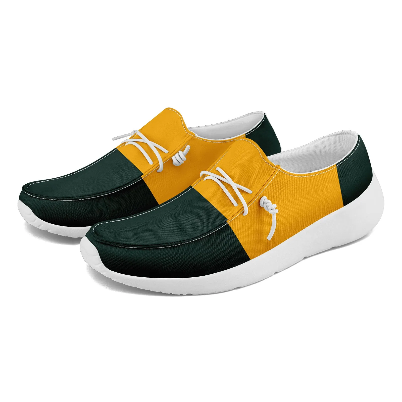 Custom Green Bay Green Yellow Shoes Personalized Sneaker FN018-D020278-13