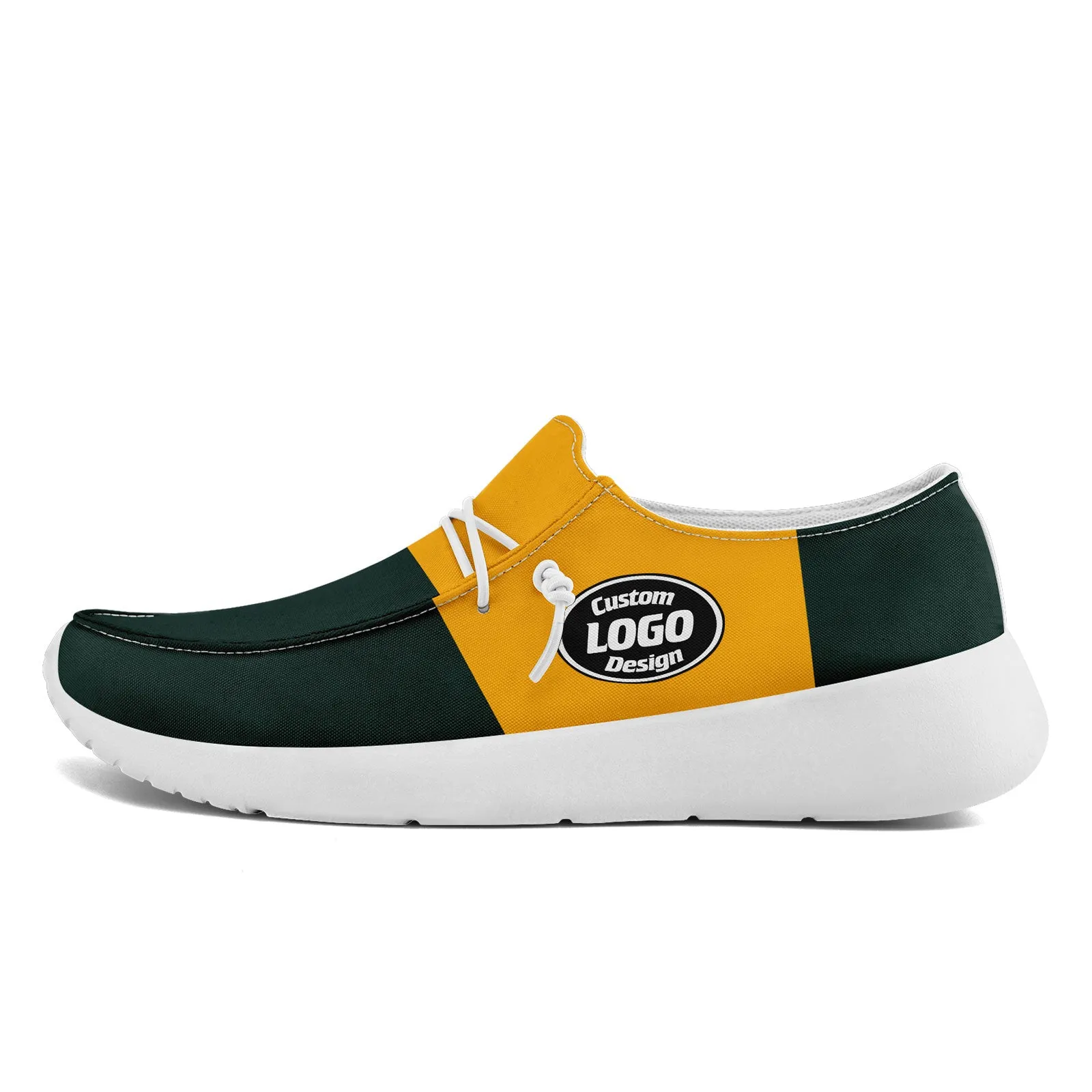 Custom Green Bay Green Yellow Shoes Personalized Sneaker FN018-D020278-13