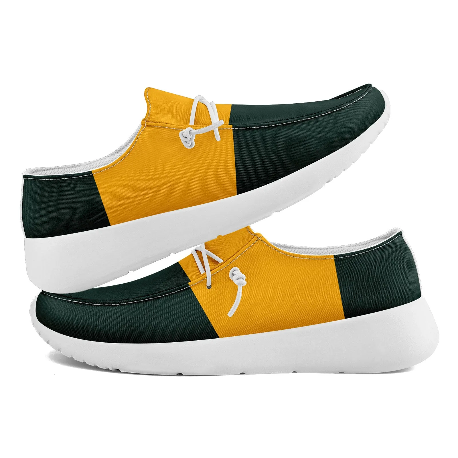 Custom Green Bay Green Yellow Shoes Personalized Sneaker FN018-D020278-13