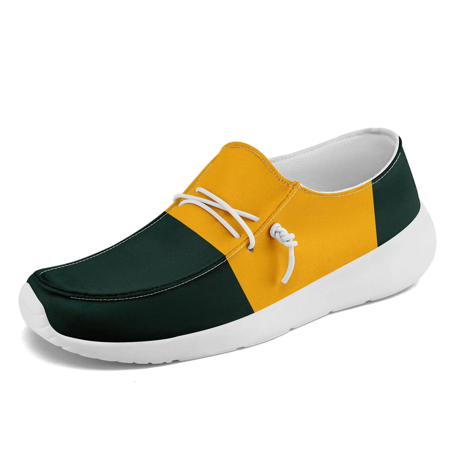 Custom Green Bay Green Yellow Shoes Personalized Sneaker FN018-D020278-13