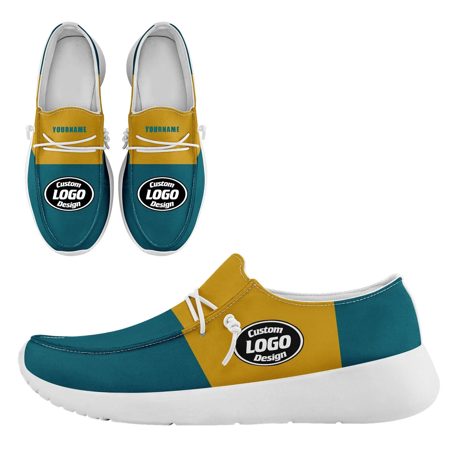 Custom Jacksonville Green Yellow Shoes Personalized Sneaker FN018-D020278-16 Custom Online