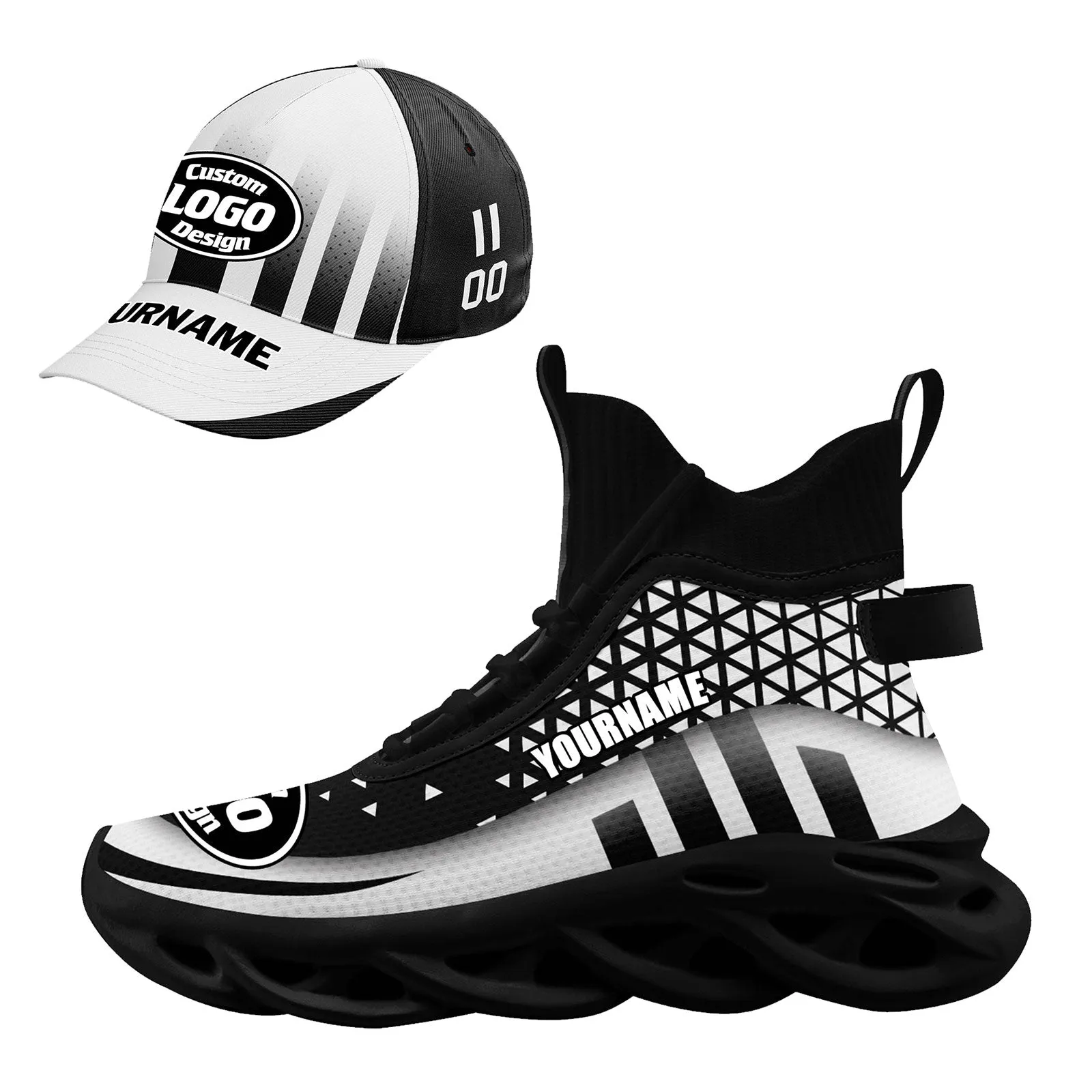 Custom Maxsoul Shoes and Hat Personalized Sneaker Combo ZH-D023029-6