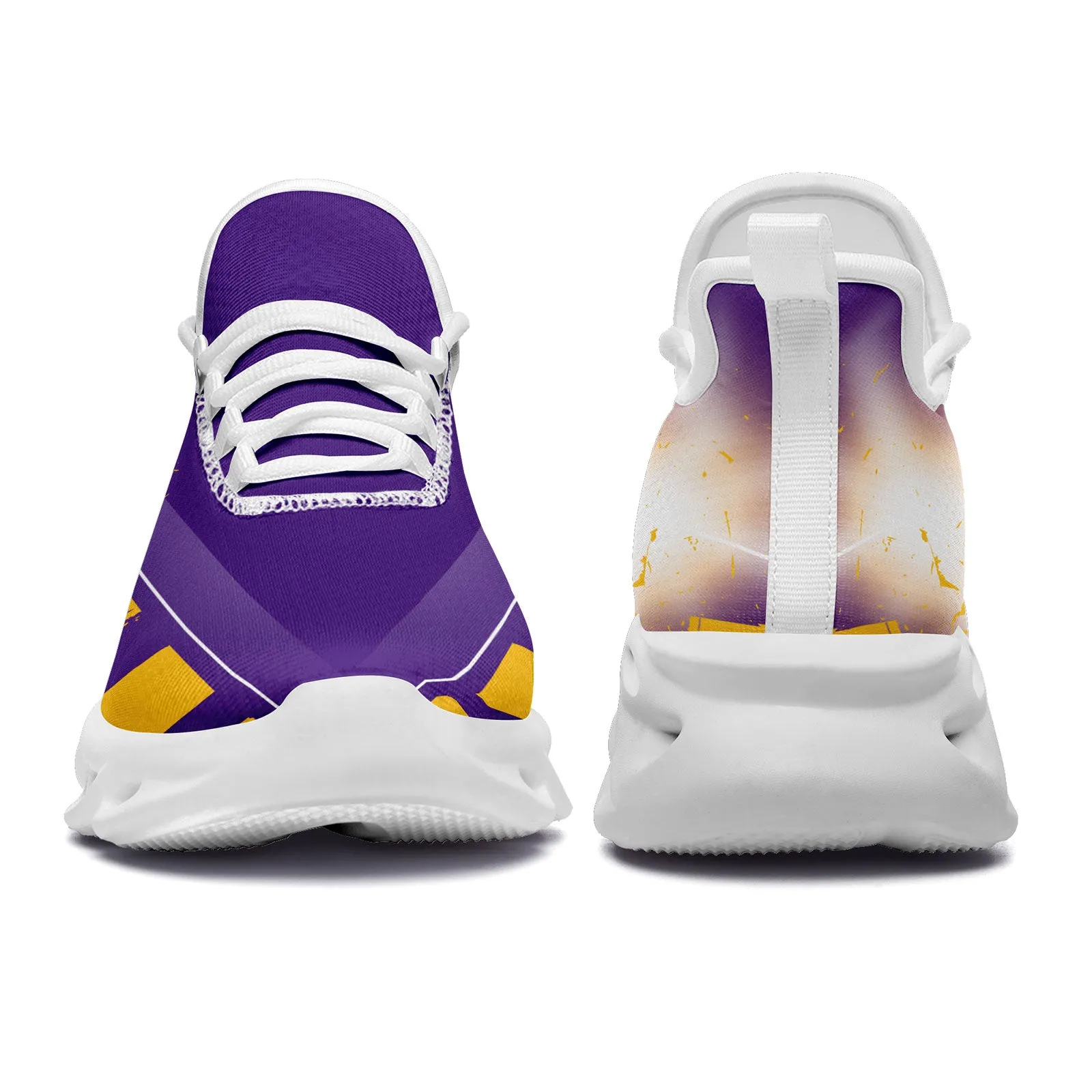 Custom Purple Yellow Minnesota Maxsoul Shoes Personalized Sneaker FN003-D020260-17