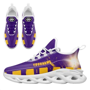 Custom Purple Yellow Minnesota Maxsoul Shoes Personalized Sneaker FN003-D020260-17