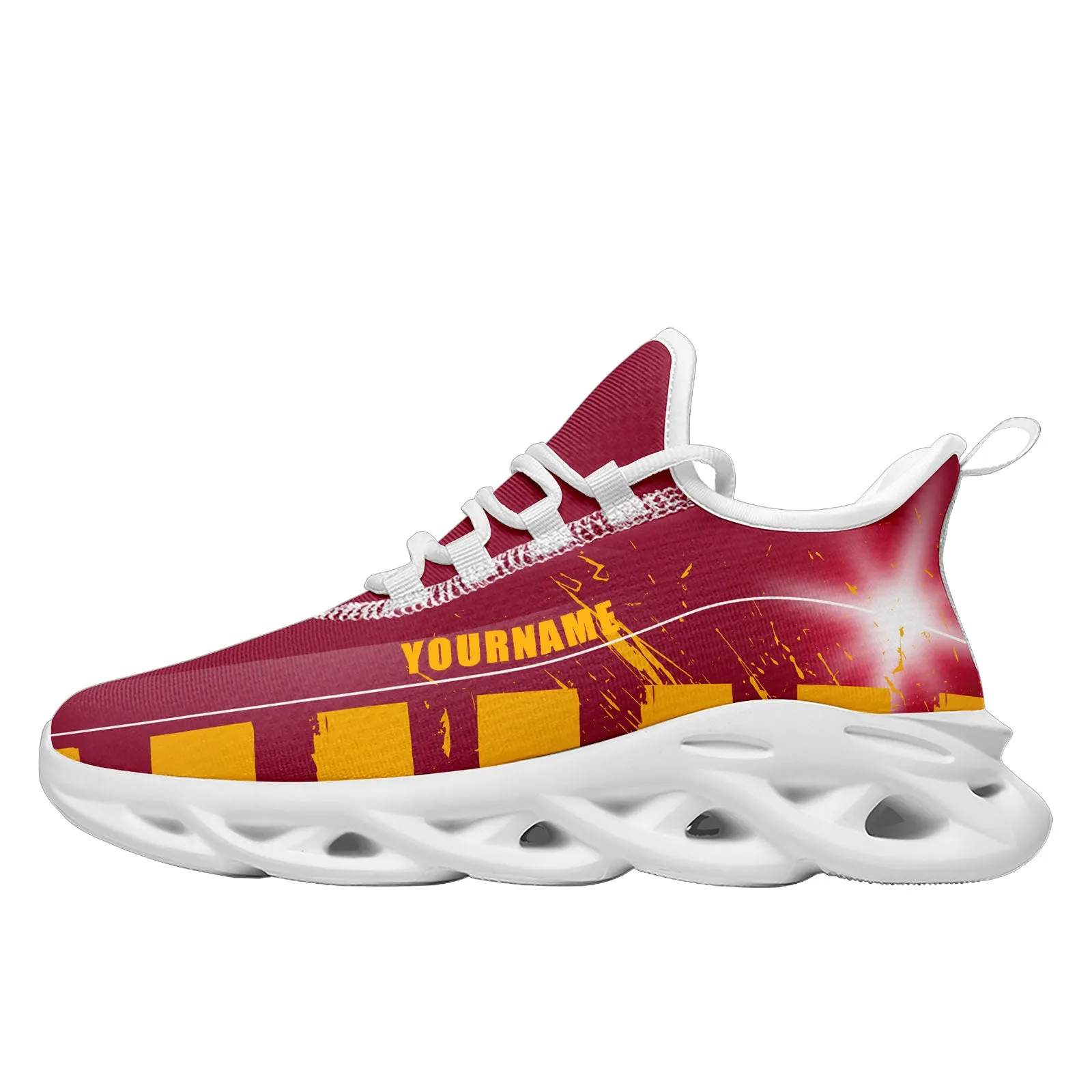 Custom Red Yellow Arizona Maxsoul Shoes Personalized Sneaker FN003-D020260-1