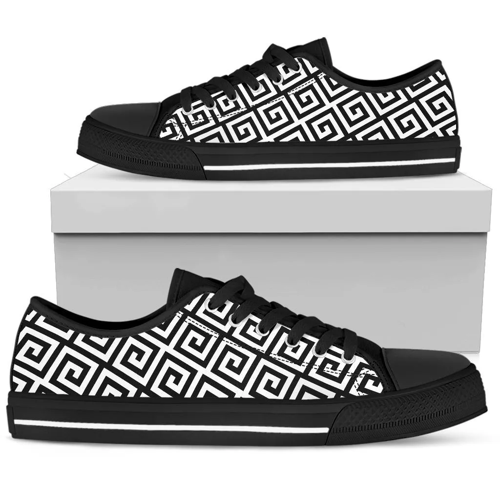 Custom Sneakers-Black and White Series 121B