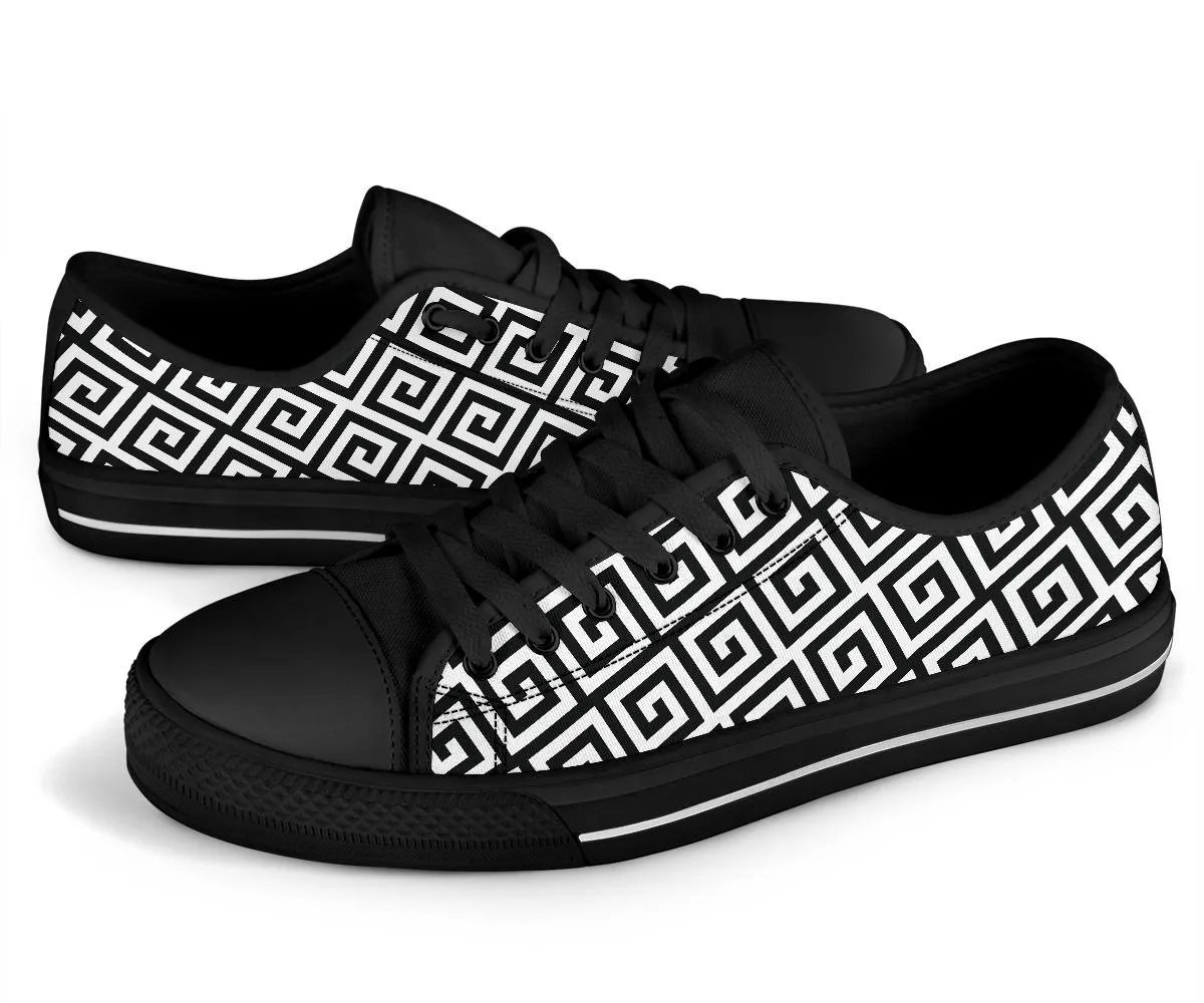 Custom Sneakers-Black and White Series 121B