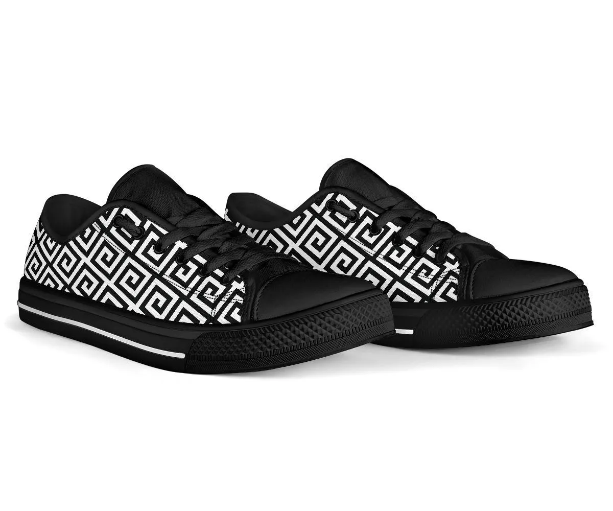 Custom Sneakers-Black and White Series 121B