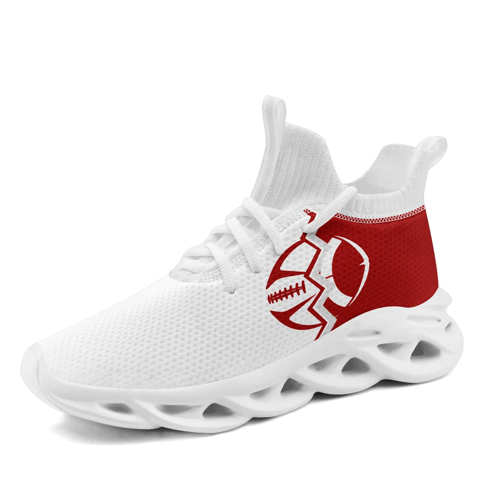 Custom White Red California Maxsoul Shoes Personalized Sneaker FN030A-D028017-13