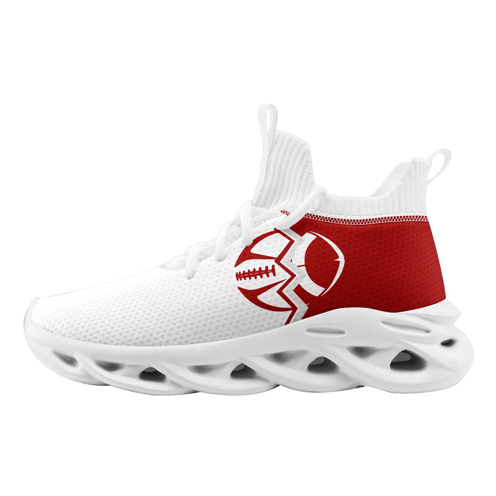 Custom White Red California Maxsoul Shoes Personalized Sneaker FN030A-D028017-13