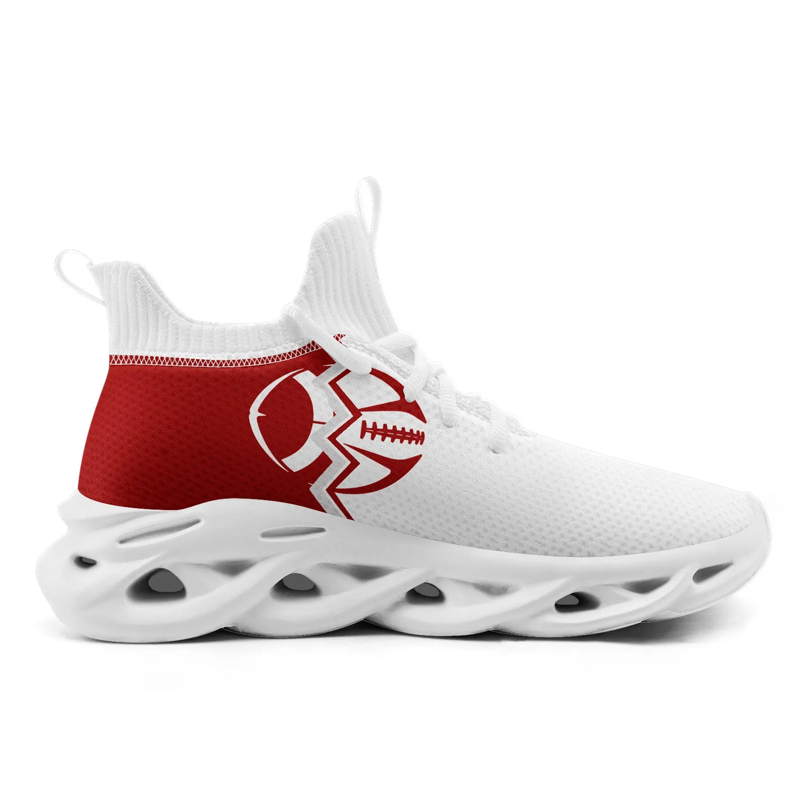 Custom White Red California Maxsoul Shoes Personalized Sneaker FN030A-D028017-13