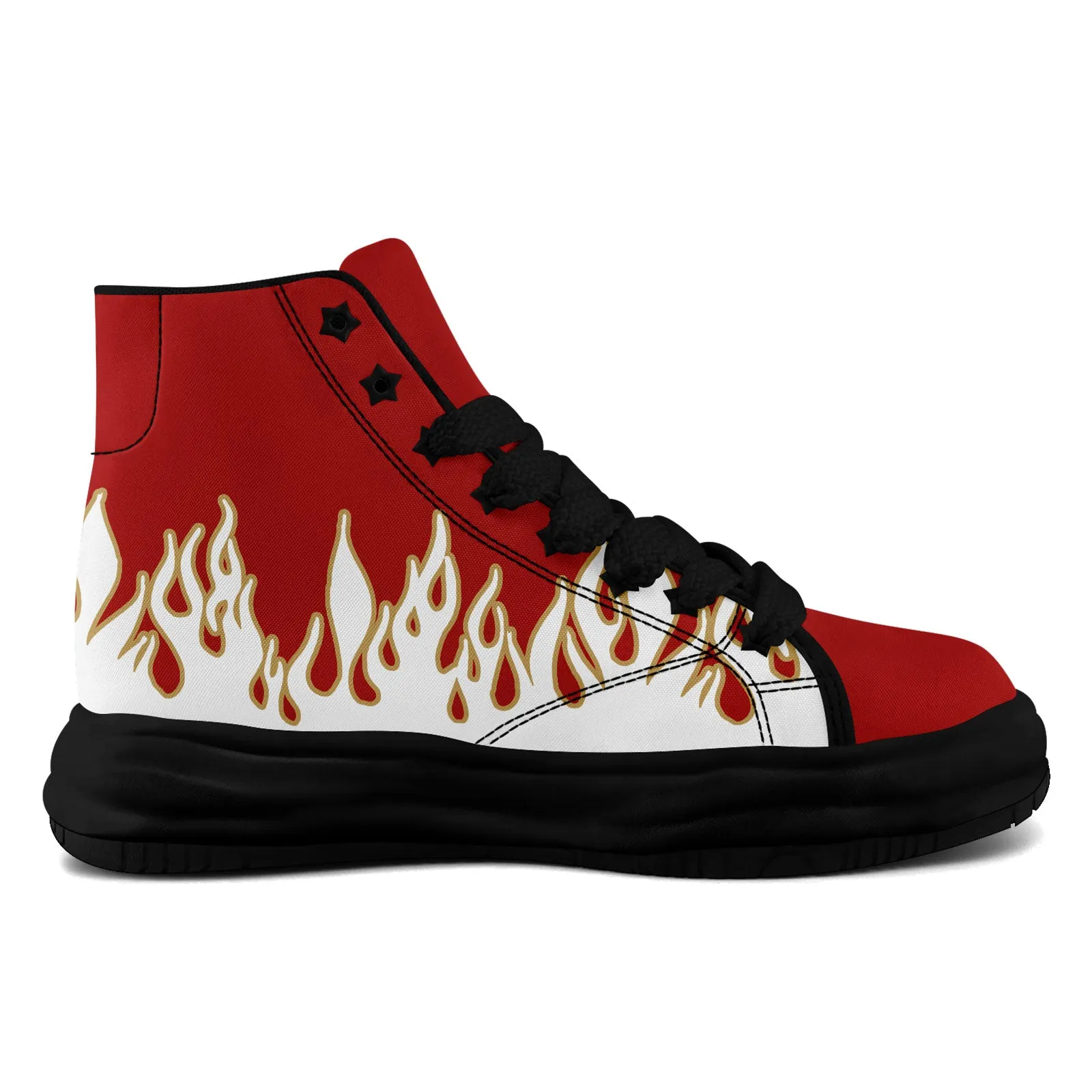 Custom White Red Yellow San Francisco Firesoul Shoes Personalized Sneaker FN039-D020272-25