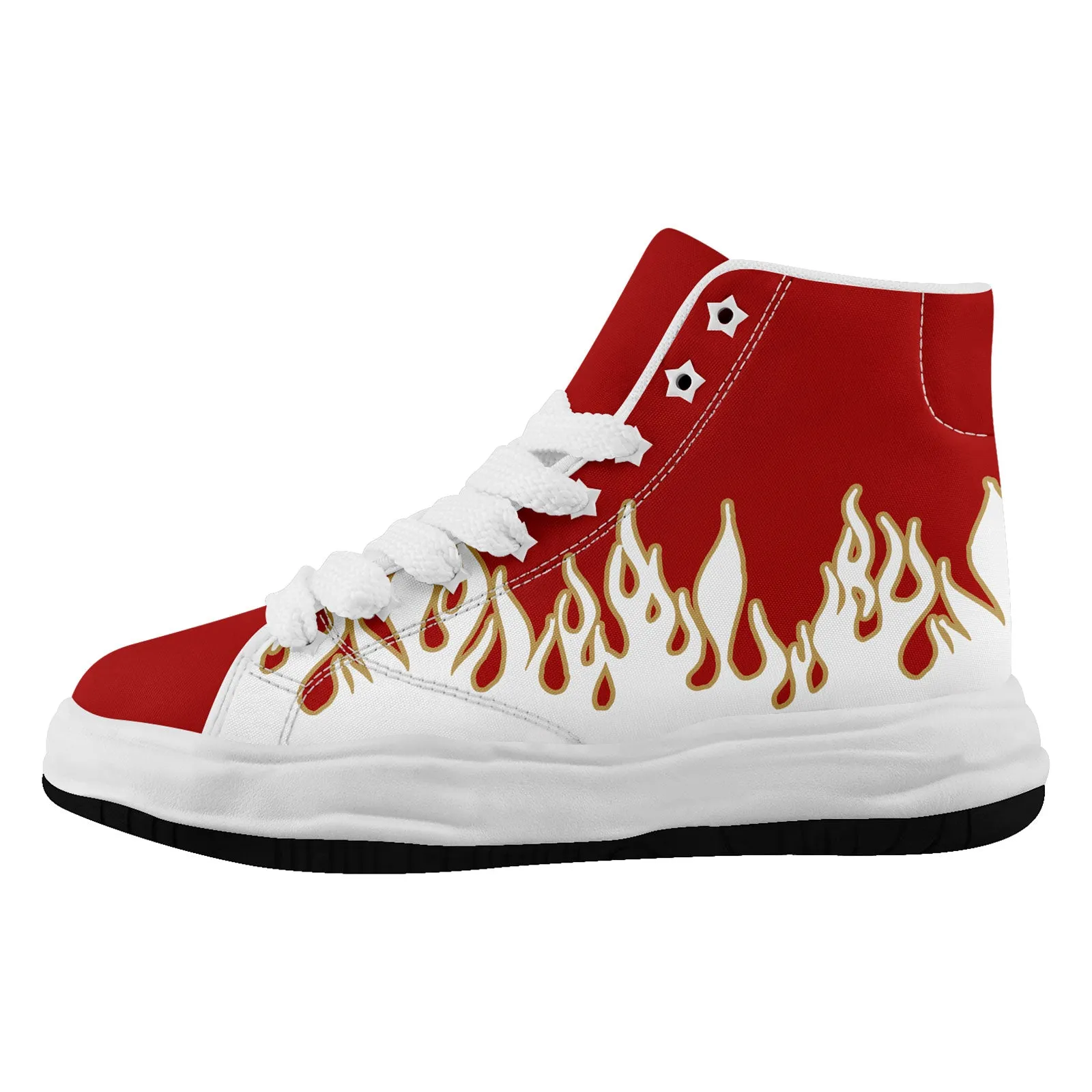 Custom White Red Yellow San Francisco Firesoul Shoes Personalized Sneaker FN039-D020272-25