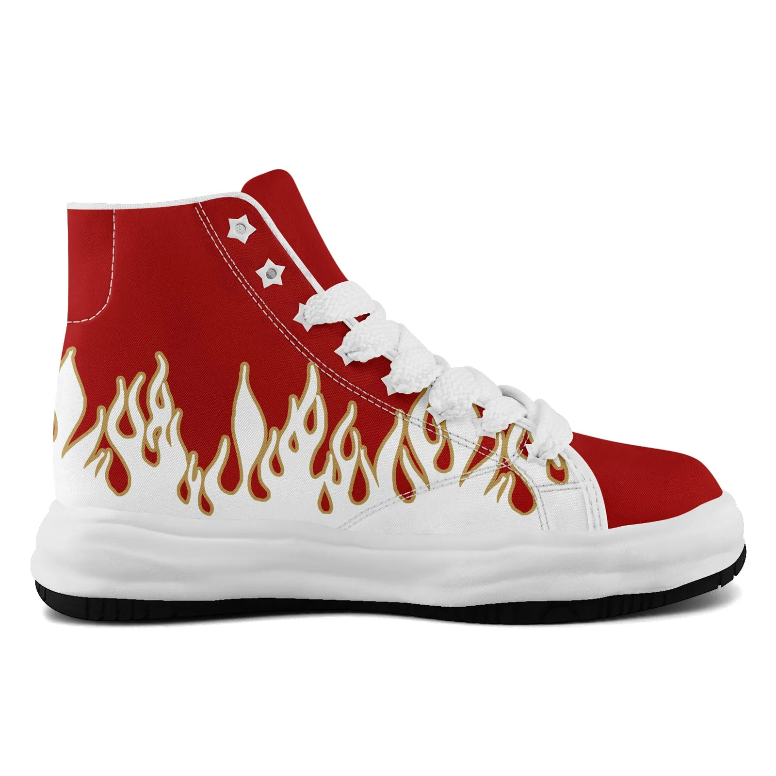 Custom White Red Yellow San Francisco Firesoul Shoes Personalized Sneaker FN039-D020272-25