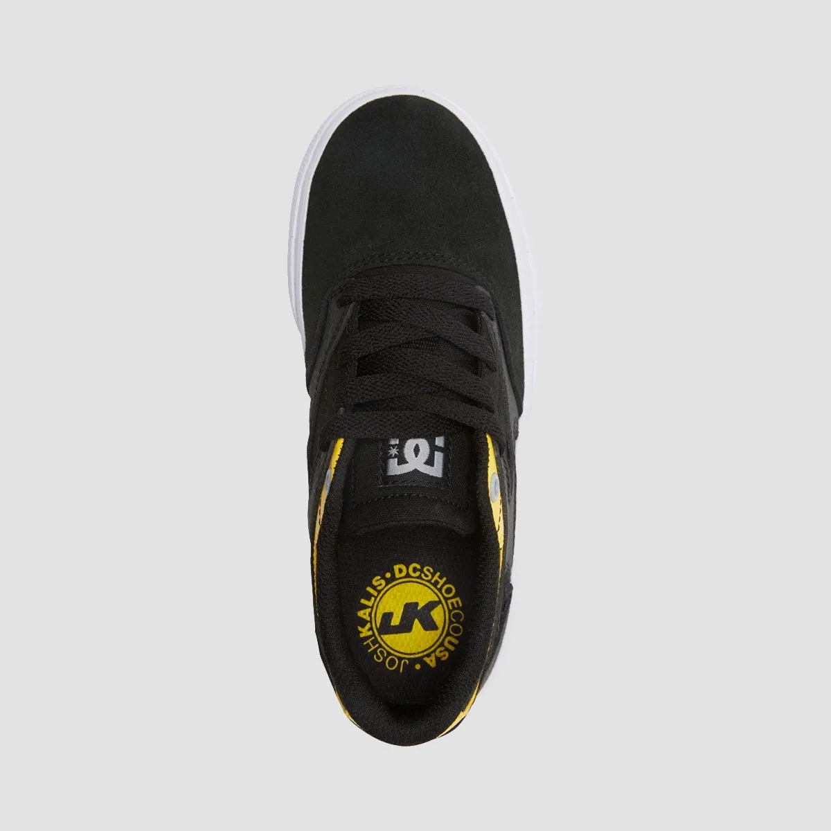 DC Kalis Vulc Shoes - Grey/Yellow - Kids