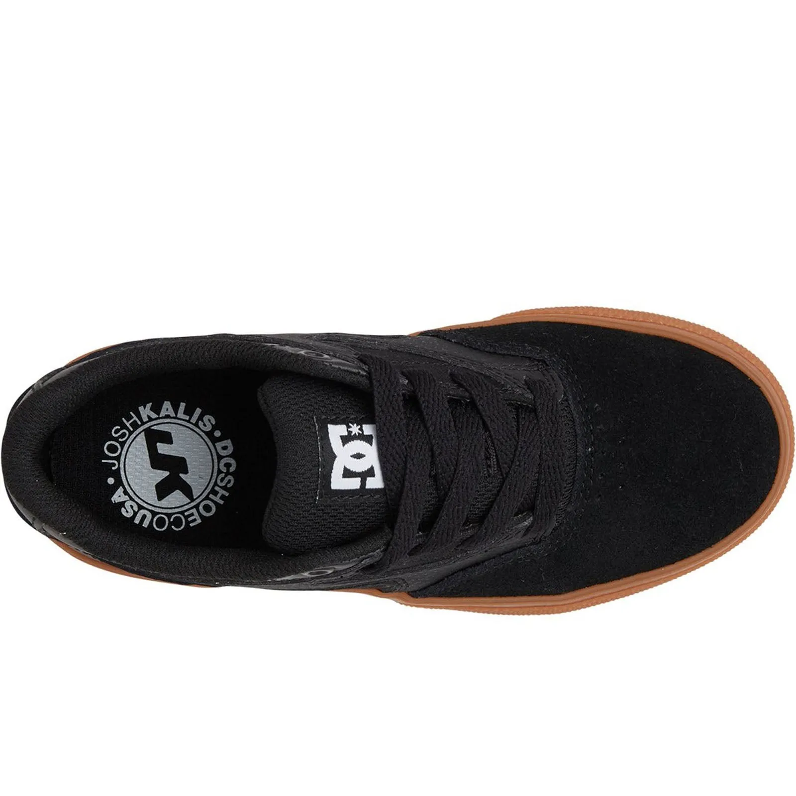 DC Shoes Kids Kalis Vulc Low Rise Suede Trainers