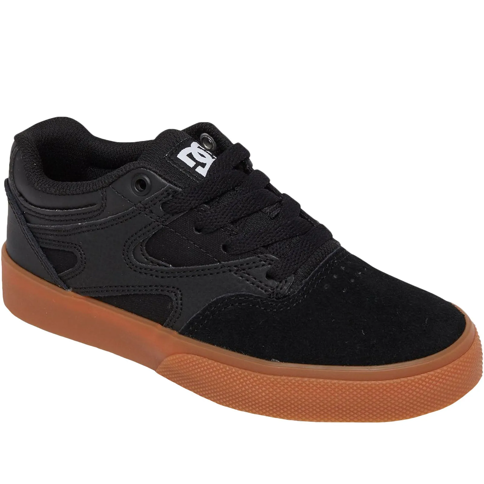 DC Shoes Kids Kalis Vulc Low Rise Suede Trainers