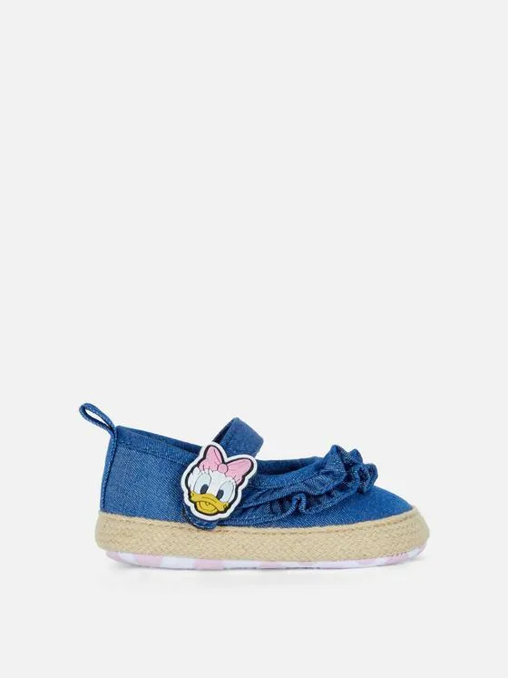 Disney's Daisy Duck & Minnie Frilly Denim Ballerinas