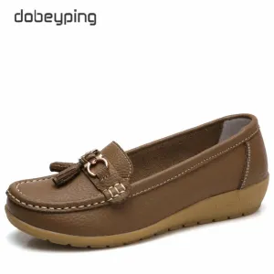 dobeyping 2018 New Arrival Shoes Woman Genuine Leather