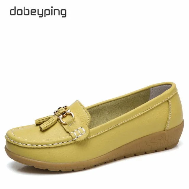 dobeyping 2018 New Arrival Shoes Woman Genuine Leather