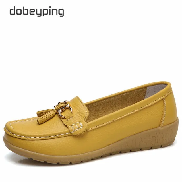 dobeyping 2018 New Arrival Shoes Woman Genuine Leather