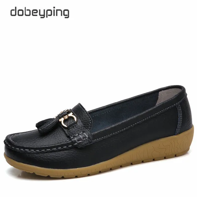 dobeyping 2018 New Arrival Shoes Woman Genuine Leather