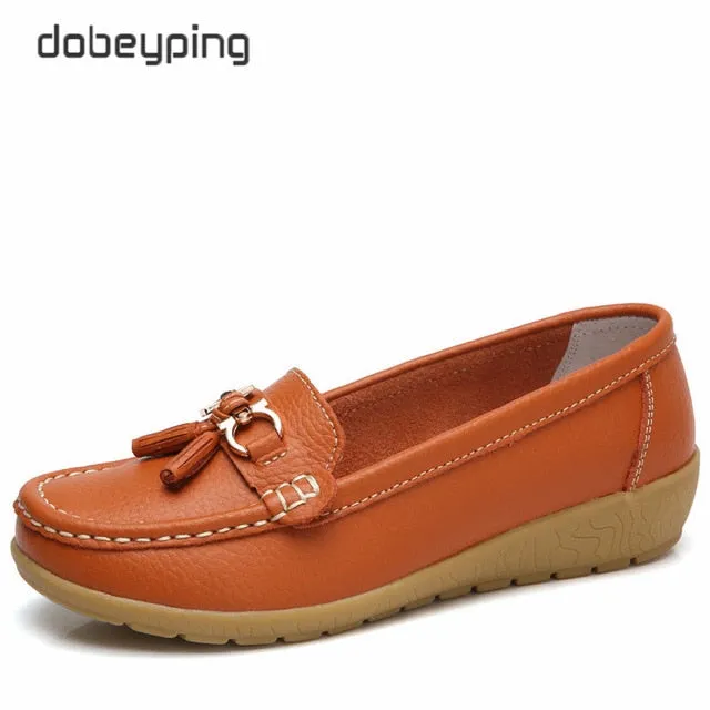 dobeyping 2018 New Arrival Shoes Woman Genuine Leather