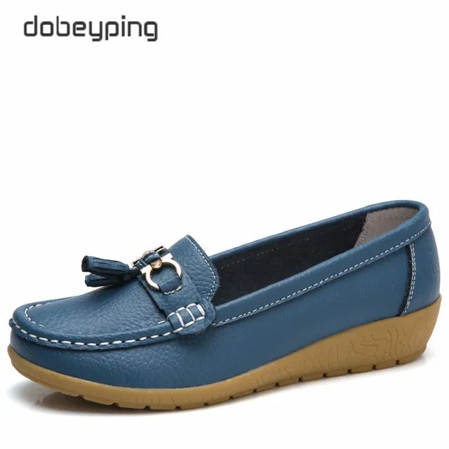 dobeyping 2018 New Arrival Shoes Woman Genuine Leather