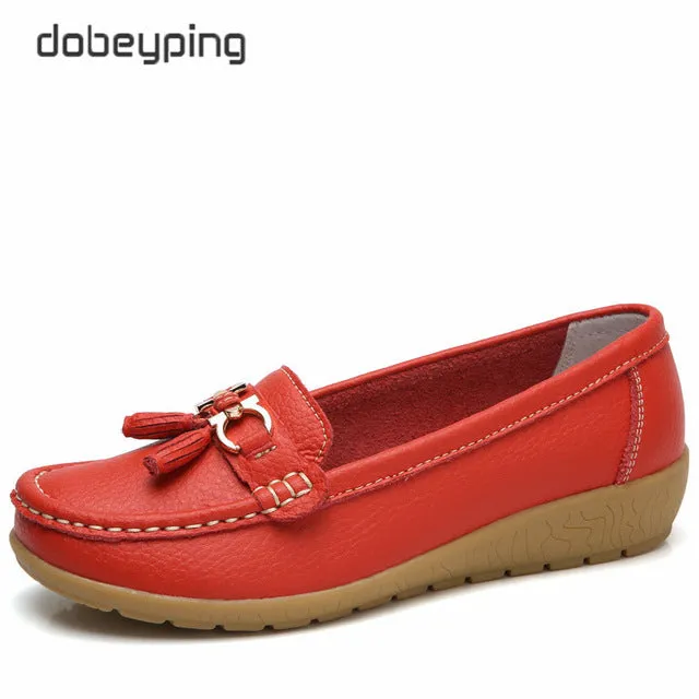 dobeyping 2018 New Arrival Shoes Woman Genuine Leather