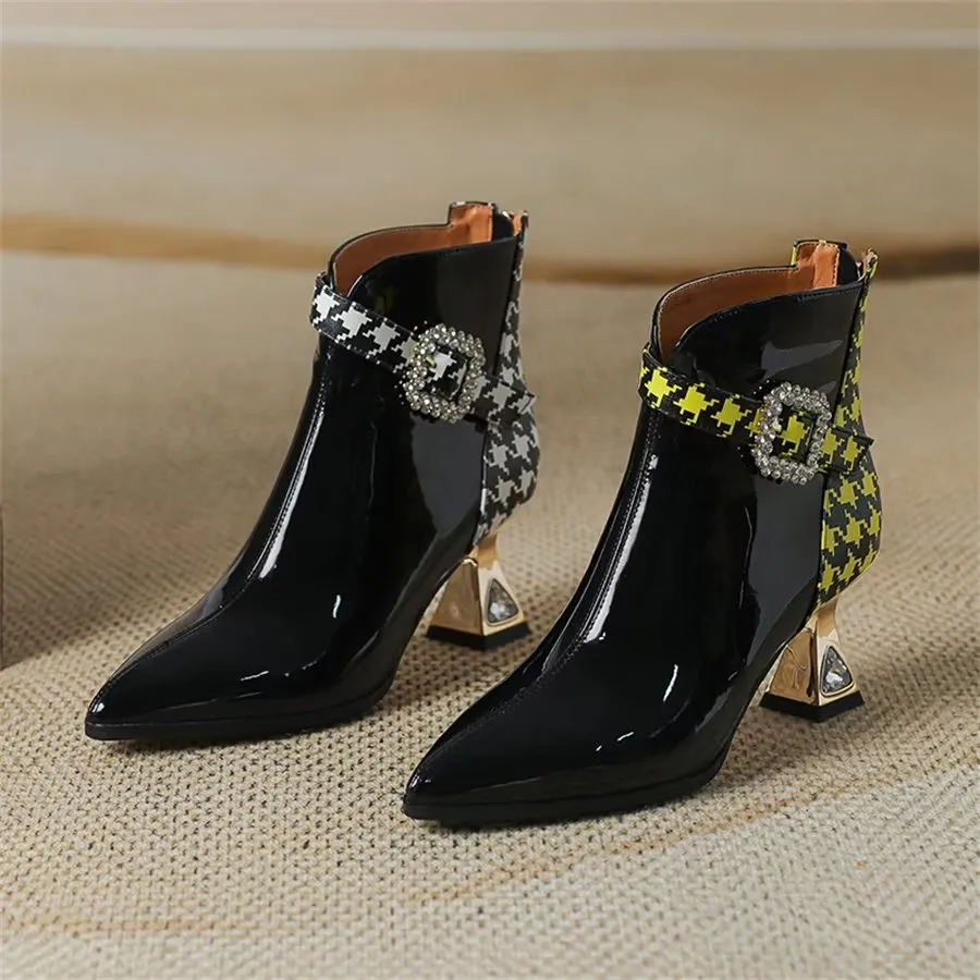 Elegant Zipper Pointed Toe Fringed High Heel Boots