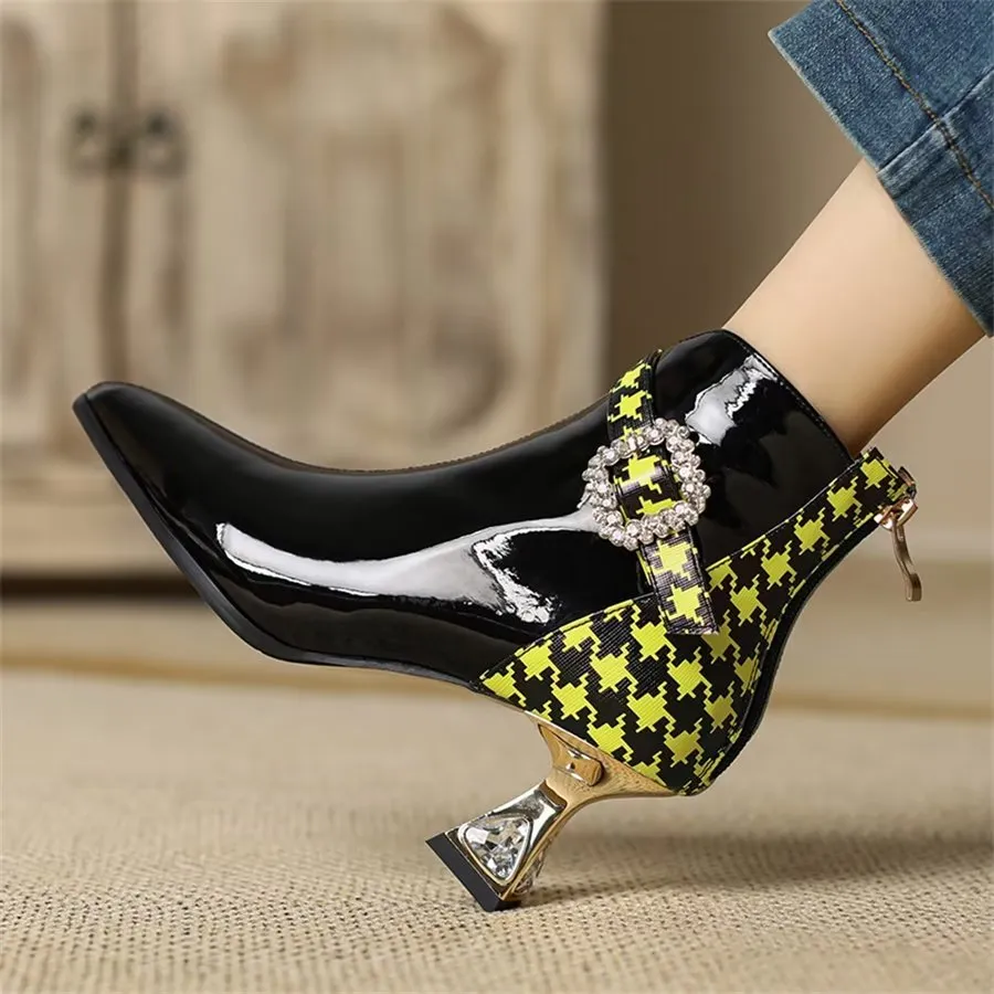 Elegant Zipper Pointed Toe Fringed High Heel Boots