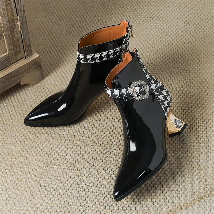 Elegant Zipper Pointed Toe Fringed High Heel Boots