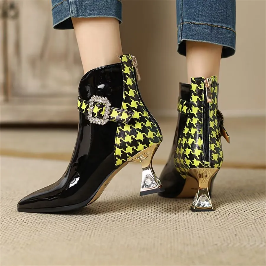 Elegant Zipper Pointed Toe Fringed High Heel Boots