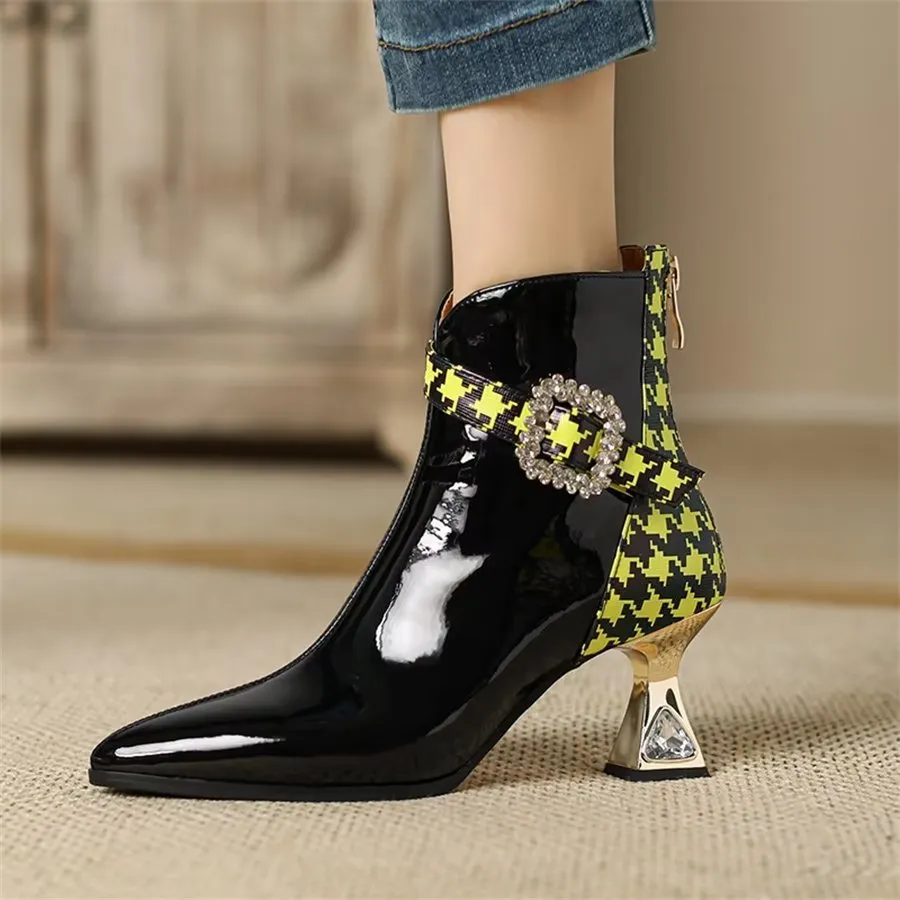 Elegant Zipper Pointed Toe Fringed High Heel Boots