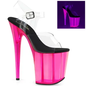 FLAMINGO-808UVT Pink Tinted Exotic Dancer Shoes