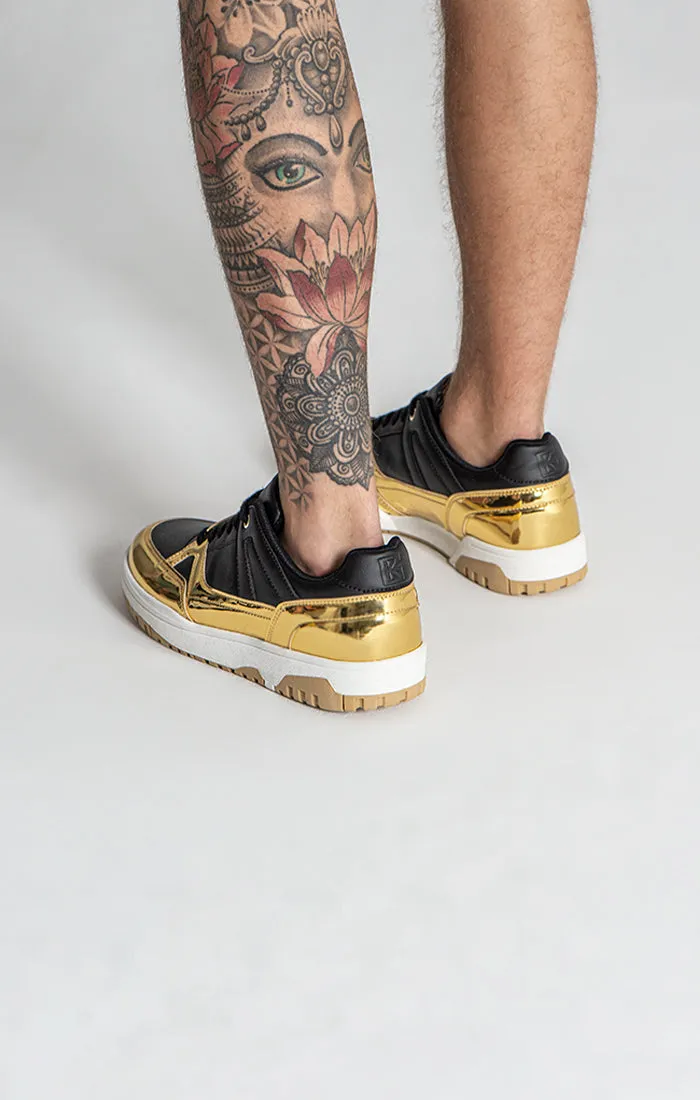 Gold Luxe Track Sneakers