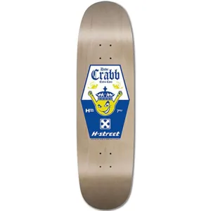 H-Street  8.75" x 32.25" Dave Crabb Corona Natural Shaped Skateboard Deck