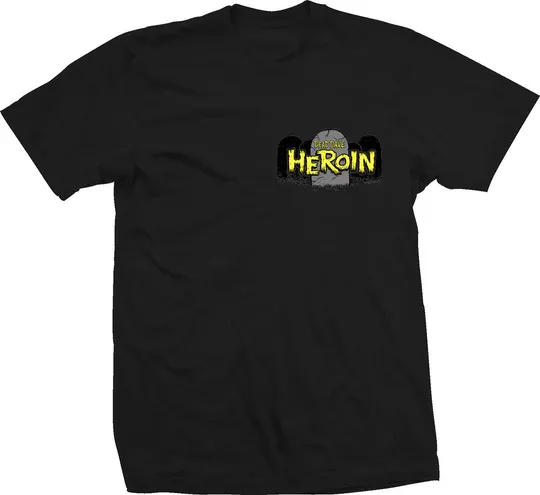 HEROIN SKATE ZOMBIE T-SHIRT BLACK