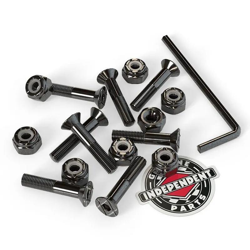 Independent 1" Genuine Parts Allen Head Black Skateboard Hardware