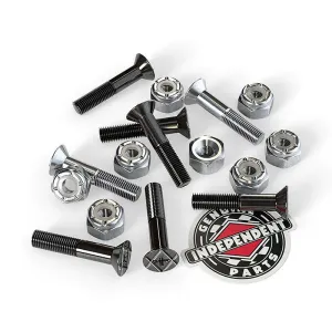 Independent 7/8" Black/Silver Phillips Skateboard Hardware