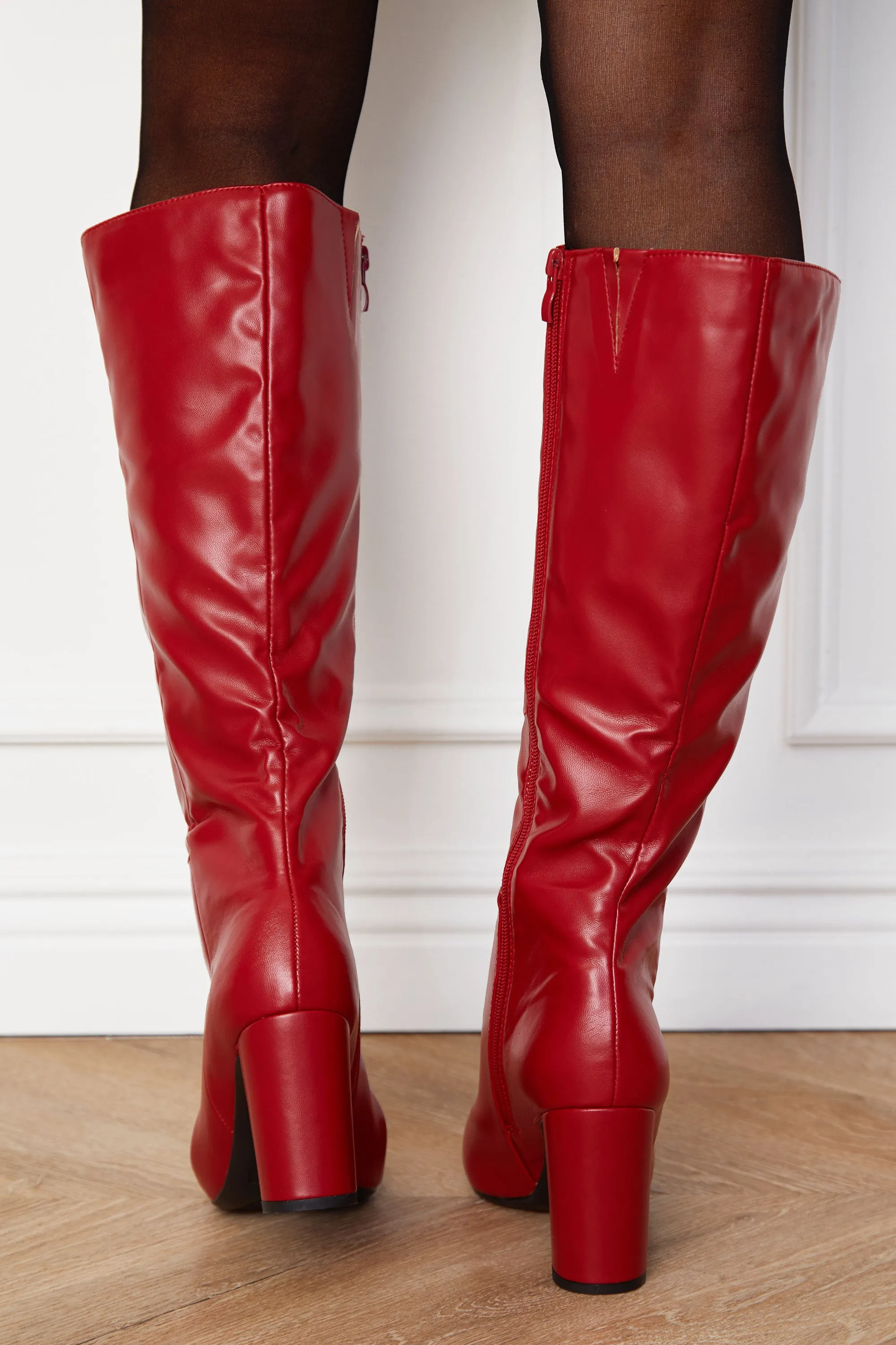 Jessica Red Boots