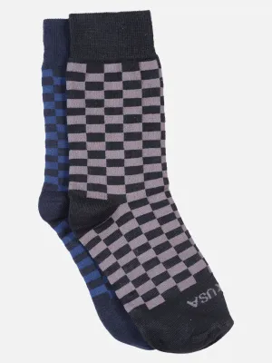 JUMP USA Set of 2 Mid Length Socks For Men