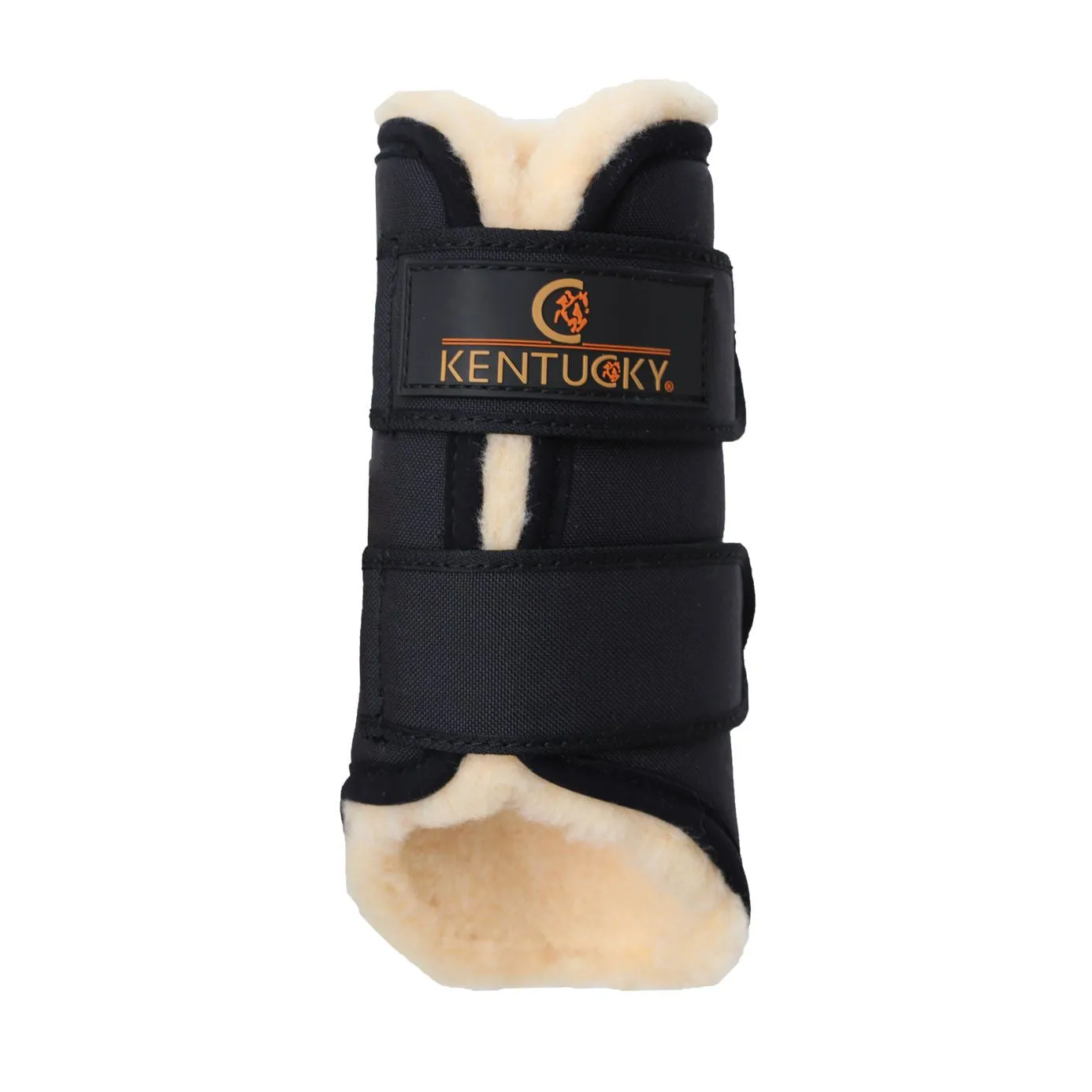 Kentucky Horsewear Solimbra Brushing Boots Front - Black