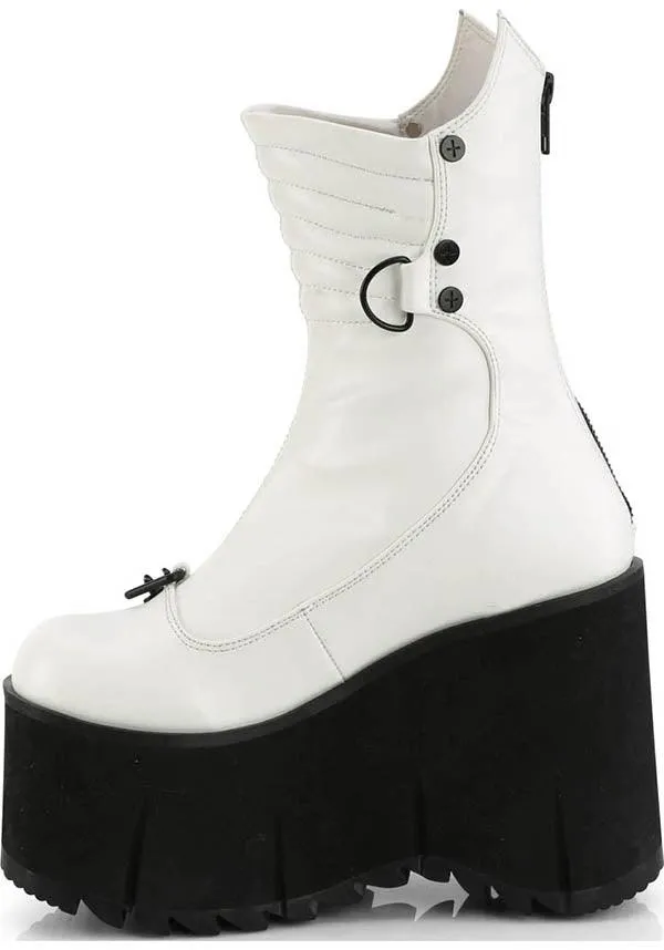 KERA-130 [White] | PLATFORM BOOTS [PREORDER]