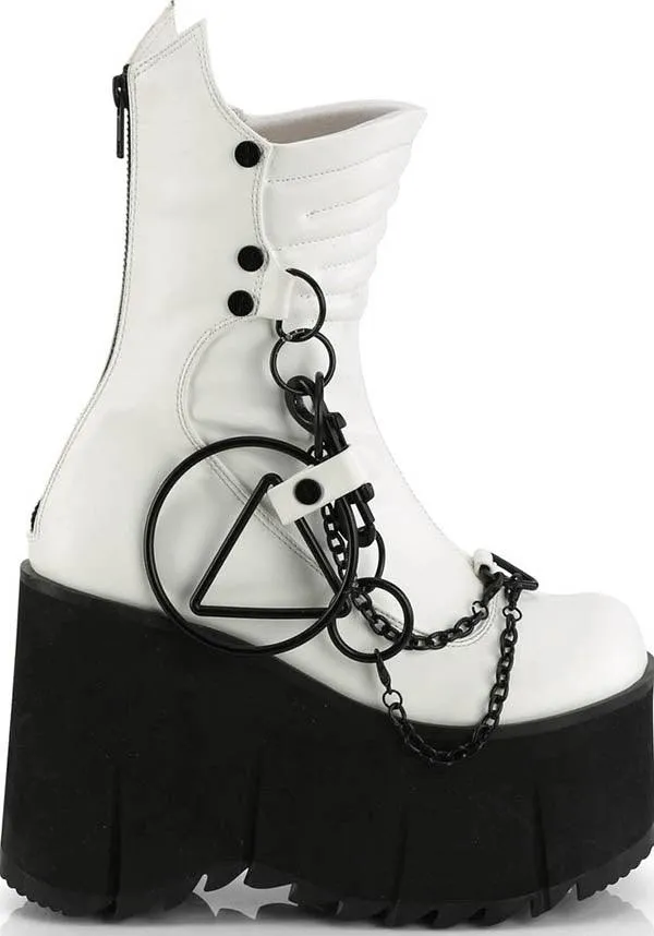 KERA-130 [White] | PLATFORM BOOTS [PREORDER]