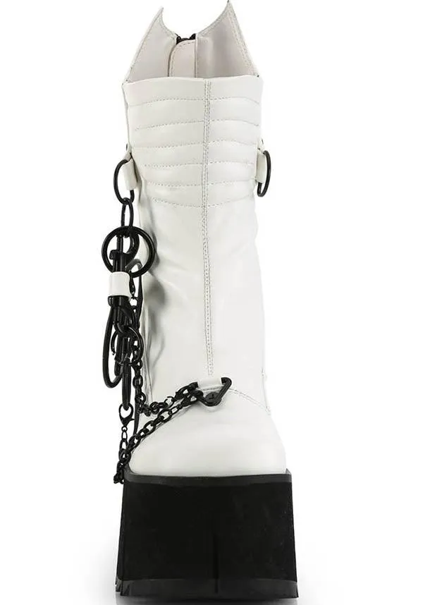 KERA-130 [White] | PLATFORM BOOTS [PREORDER]