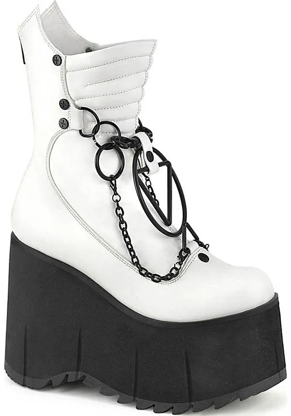 KERA-130 [White] | PLATFORM BOOTS [PREORDER]