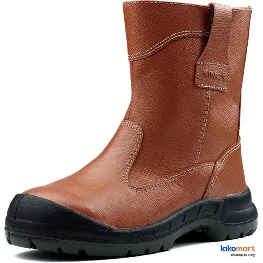 KING'S Safety Shoes Full Grain Brown Leather Pull-Up [KWD205C] (Replaced old model KWD805C)